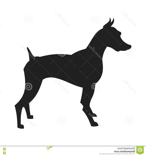 Doberman Silhouette Vector at Vectorified.com | Collection of Doberman ...