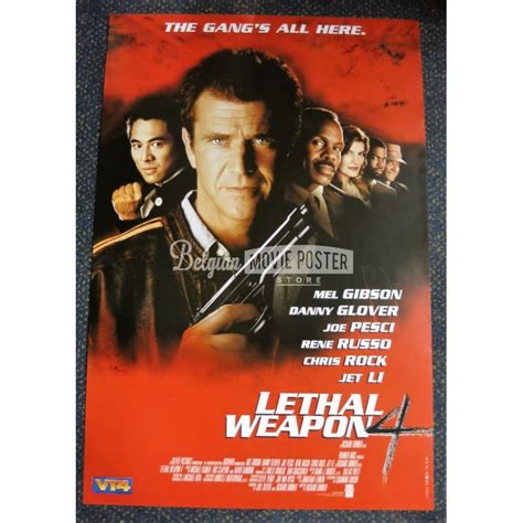 LETHAL WEAPON 4 - Belgian Movie Poster Store