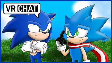 Sonic Meets Skyline Sonic In Vr Chat Youtube