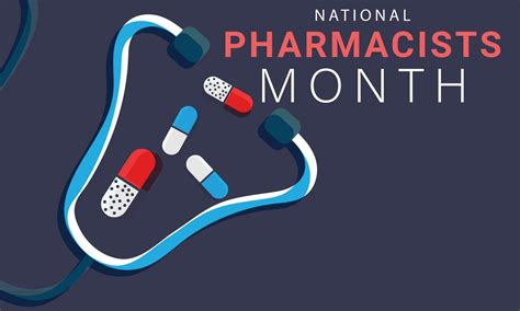 National Pharmacists Month Background Banner Card Poster Template