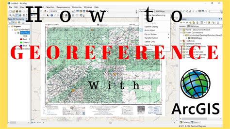 Georeferencing In Arcgis How To Georeference An Image Using Arcgis Arcgis Tutorials Youtube