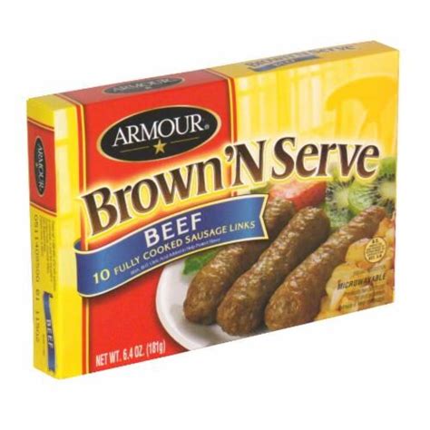 Armour Brown N Serve Beef Sausage 0 King Soopers