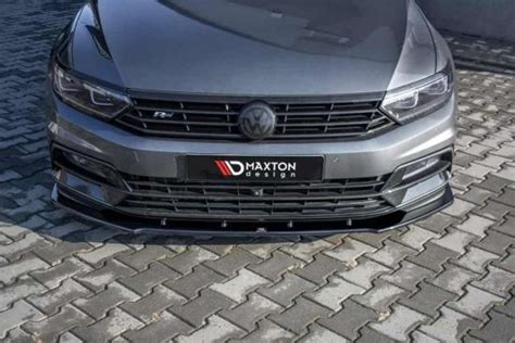 Front Lippe Front Splitter Frontansatz V 1 für VW Passat R Line B8