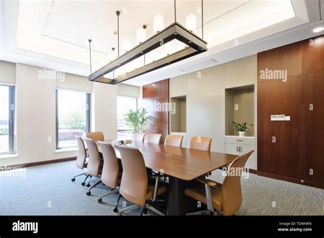 Modern meeting room interior Stock Photo - Alamy