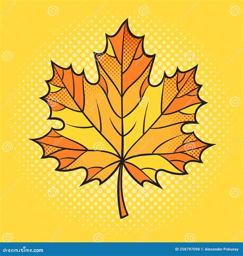 Maple Leaf Pinup Pop Art Vector Illustration Stock Vector Illustration Of Canada Nature