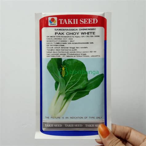 Jual Benih Bibit Pak Choy White Takii Seed Biji Pakchoy Pakcoy Pakcoi