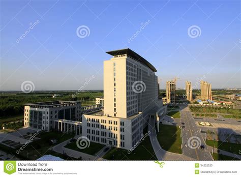 City Architecture Landscape Under The Blue Sky Stock Image Image Of