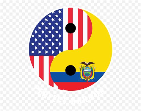 Usa Ecuador Ying Yang Heritage For Proud Ecuadorian American Biracial