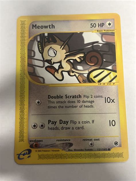 Pokémon TCG Meowth Expedition 121 Regular Common Values MAVIN