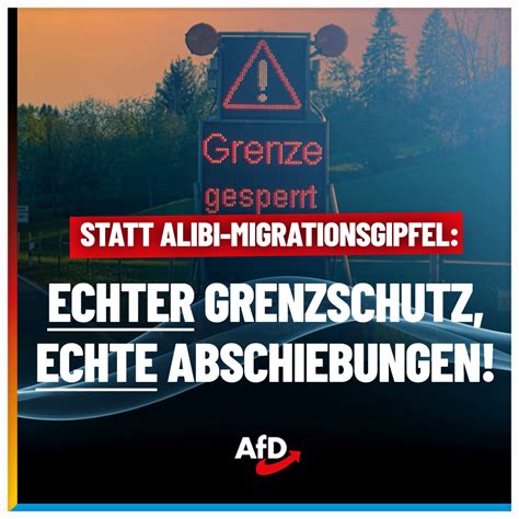 Gräfin Erlach on Twitter RT AfD Beim heutigen Migrationsgipfel