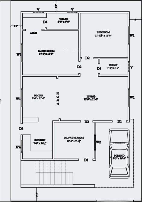 Bedroom House Plans Sq Ft Indian Style D Sq Ft Square