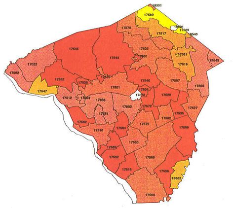 Map Of Zip Codes In Lancaster Pa Publishingtrust