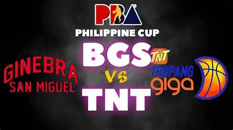 Tnt Vs Ginebra Pba Live Play By Play Scoreboard Pba Philippine Cup