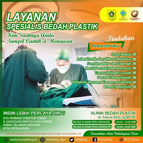 LAYANAN SPESIALIS BEDAH PLASTIK – Rumah Sakit Umum Daerah Cibinong