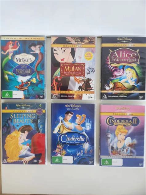 Disney Dvd Collection Set X Princess Bundle Cinderella Sleeping Beauty