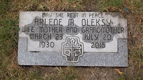 Arlene Mildred Orloff Oleksy Find A Grave Memorial