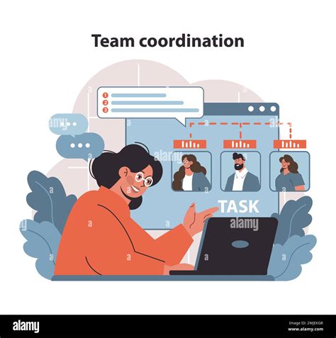 Team Coordination And Task Management Project Leader Orchestrates Team