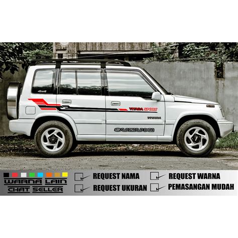 Jual Stiker Cutting Mobil Suzuki Vitara Escudo List Sticker Promo