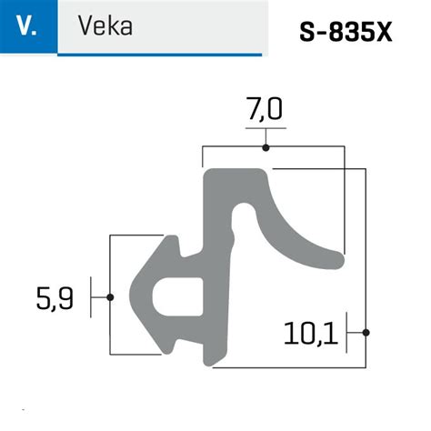 Uszczelka Do Okien PCV S 835X VEKA Czarna Rolka 50 Mb BM Okucia