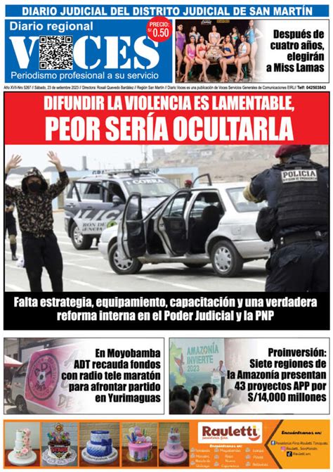 Diario Digital S Bado De Setiembre Diario Voces