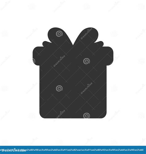 Gift box silhouette stock illustration. Illustration of black - 259466547