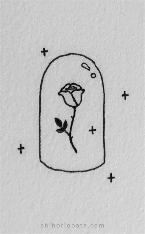 15 Easy Rose Drawing Ideas | Mini drawings, Easy drawings, Cute easy drawings