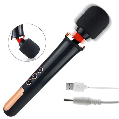 5 Speeds 10 Modes G Spot Vibrator Huge Female Av Wand Massager Sex