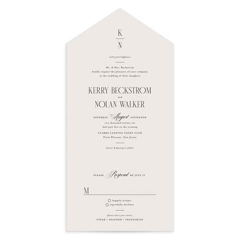 All-in-One Wedding Invitations | Seal and Send | The Knot