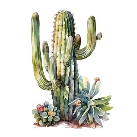 25 Watercolor Catus Clipart. High Quality Jpgs, Digital Download, Free