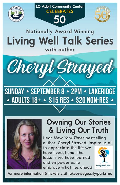 Cheryl Strayed Poster FINAL - Retirement Connection