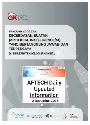 OJK Dan Asosiasi Asosiasi Fintech Luncurkan Kode Etik Kecerdasan Buatan