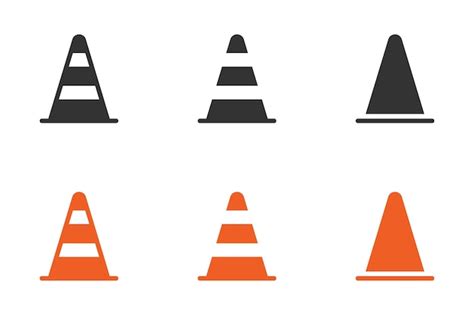 Premium Vector Traffic Cone Icon Vector Illustration