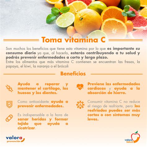 Toma Vitamina C Valora Prevención