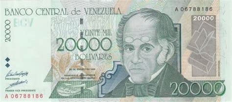 Billete 20000 Bolívares 1998 Venezuela Foronum