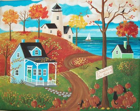 Solve Folk Art Autumn Jigsaw Puzzle Online With Pieces