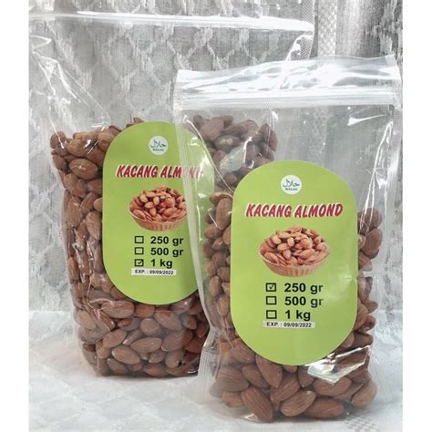 Jual Kacang Almond Kupas Panggang Kg Shopee Indonesia