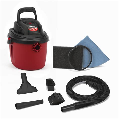 Shop Vac 2036000 2 5 Gallon 2 5 Peak Hp Wet Dry Vacuum Small Red Black