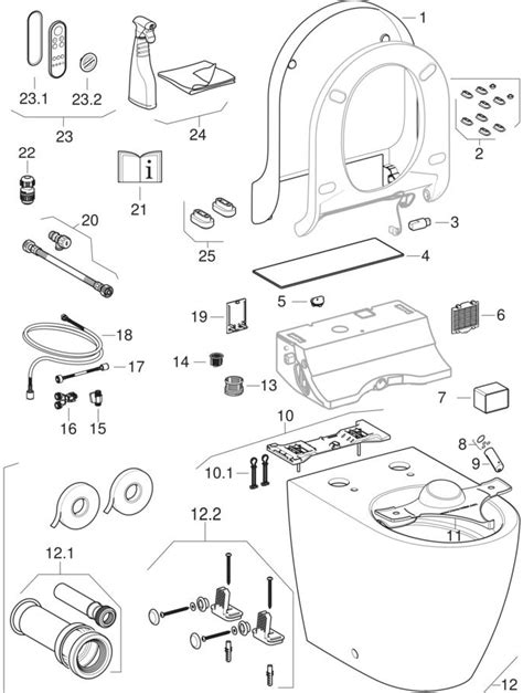 Geberit AquaClean Tuma Comfort Pesu Wc Istuin Lattia WC Back To Wall