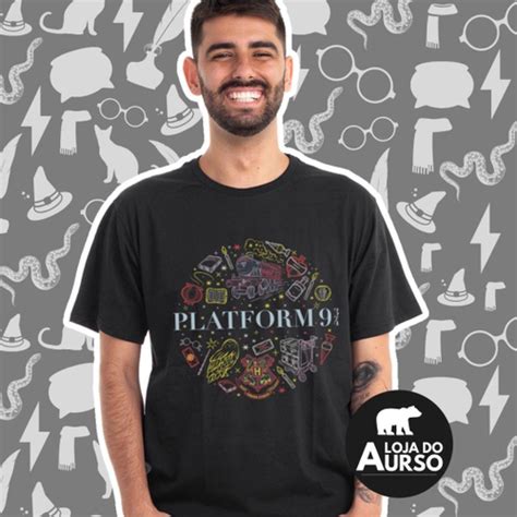 Camiseta Harry Potter Plataforma 9 3 4 Algodão Oficial no Shoptime