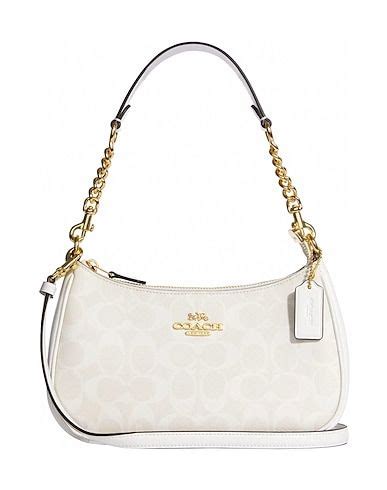 Coach Signature Teri Shoulder Bag With Chain Strap Schultertasche