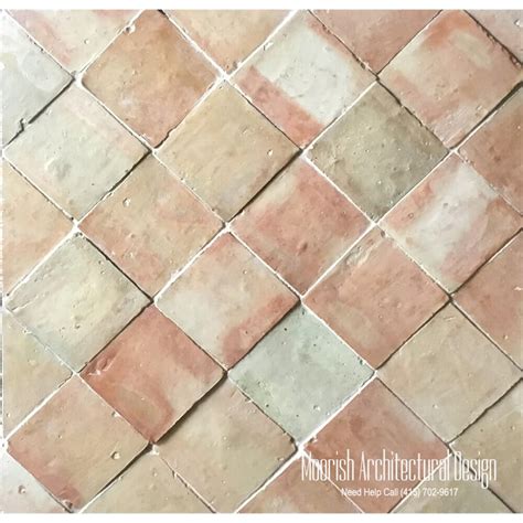 4 X 4 Moroccan Terracotta Tiles Mediterranean Terra Cotta Floor