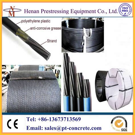 China Cnm 12 7mm And 15 24mm Diameter Post Tension Cable China Bonded