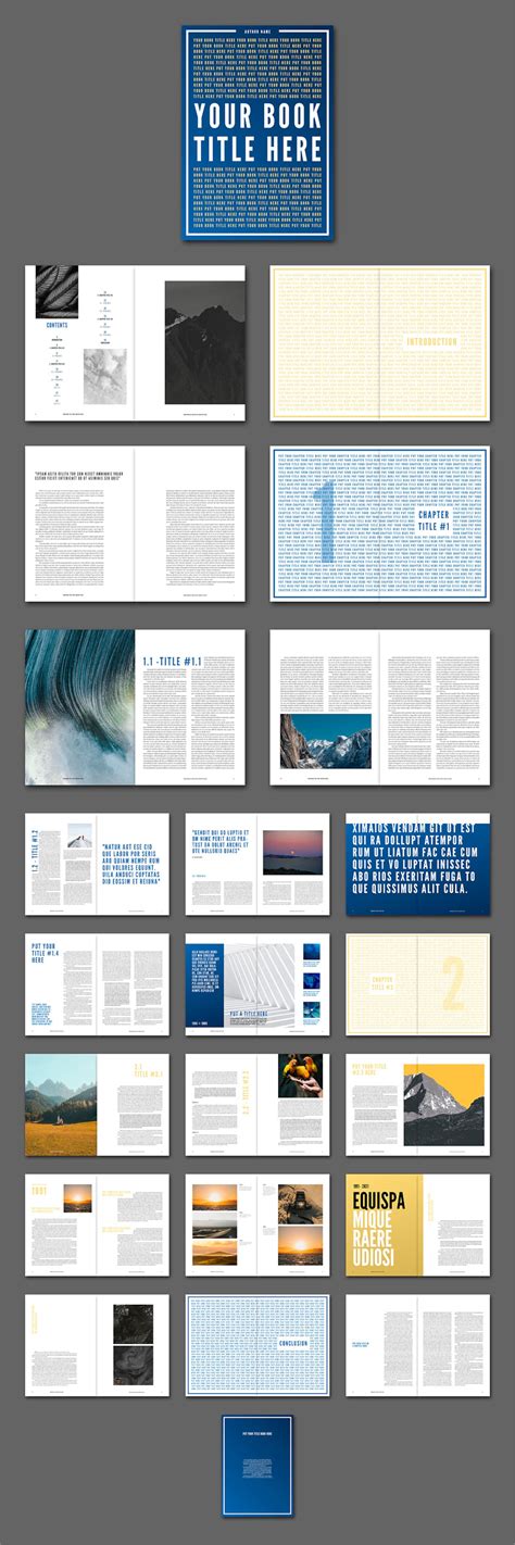 Book Layout Template Print Template Indesign Template Photography Book ...