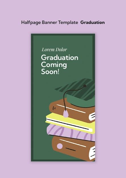 Free PSD | Graduation celebration banner template