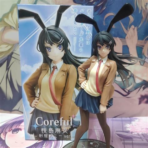 Taito Coreful Figure Sakurajima Mai Uniform Bunny Version Figure Rascal Does Not Dream Of Bunny