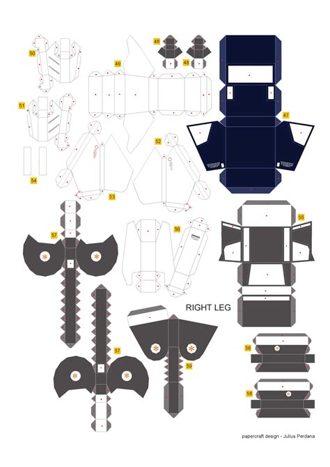 Geek's Republic: Unicorn Gundam by paper-replika [Part 4 Leg]