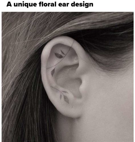 25 Cute Ear Tattoos For Women Ear Tattoo Inner Artofit