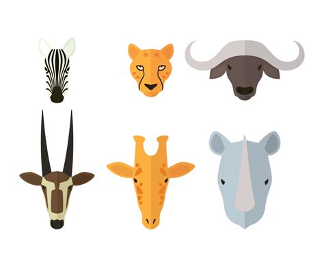 African Animals Icon Vector Art & Graphics | freevector.com