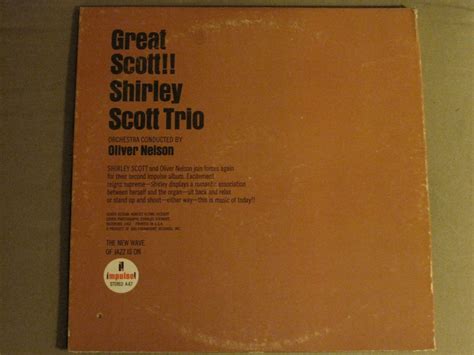 SHIRLEY SCOTT TRIO GREAT SCOTT LP ORIG 64 IMPULSE STEREO AS 67 SOUL