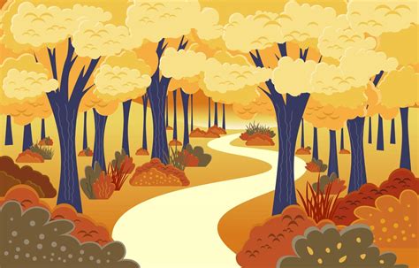 Autumn Scenery Landscape Background 3107753 Vector Art at Vecteezy